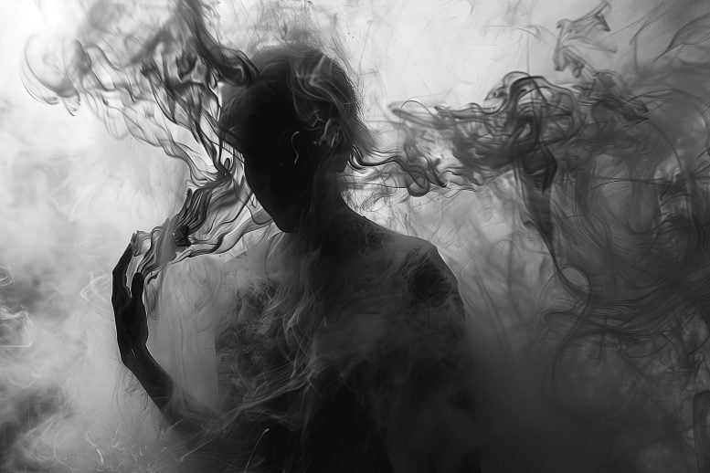 Abstract Smoke Death Art